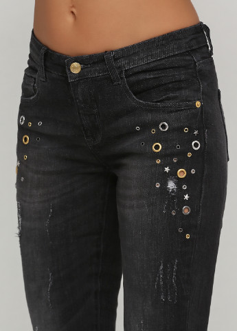 Черные демисезонные укороченные джинсы B.C. Best Connections