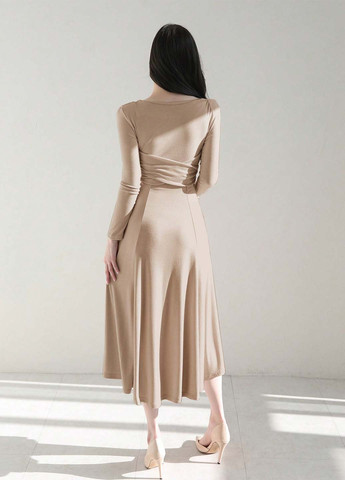 Бежева кежуал сукня Dazy однотонна