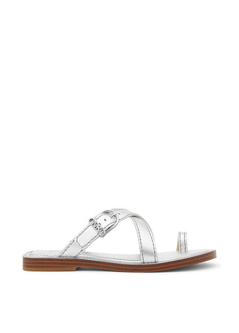 Серебряные кэжуал, пляжные вьетнамки Michael Kors