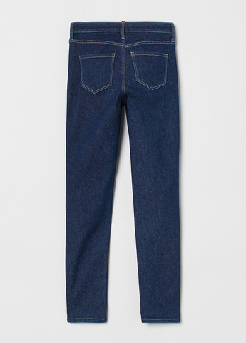 Темно-синие демисезонные скинни джинсы H&M