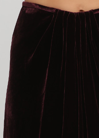 Темно-бордовая кэжуал однотонная юбка Armand Ventilo а-силуэта (трапеция)