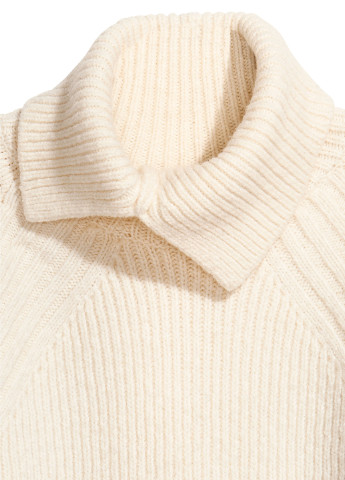 Белый демисезонный свитер хомут H&M
