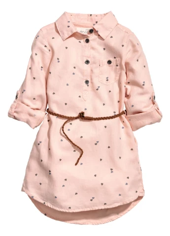 Пудровое платье H&M (96011269)