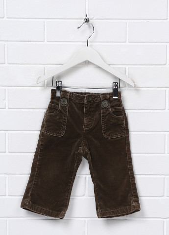 Темно-коричневые демисезонные прямые джинсы Gap