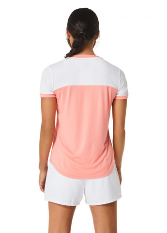 Розовая летняя футболка Asics