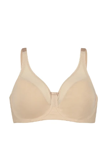 Бежевый минимайзер бюстгальтер Hunkemoller с косточками полиамид
