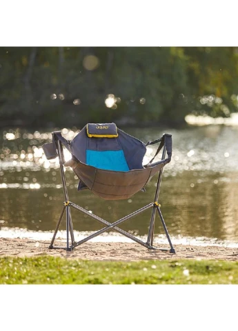 Крісло-гойдалка розкладне Rocky Blue/Grey (244027) Uquip (253114942)
