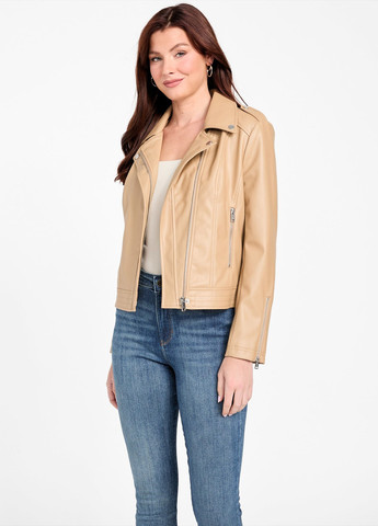 Бежева демісезонна куртка косуха Guess