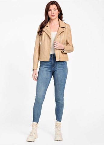 Бежева демісезонна куртка косуха Guess