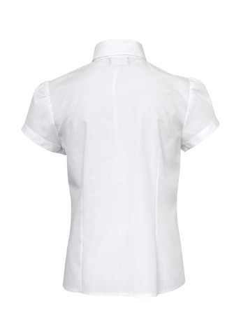 Белая однотонная блузка SLY летняя