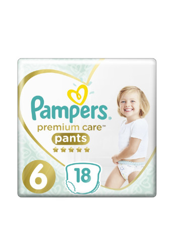 Підгузки-трусики Premium Care Pants Extra large 6 (15+ кг), (18 шт.) Pampers (130948103)