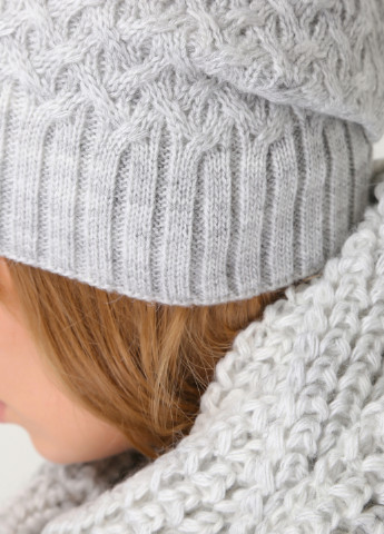 Теплый зимний комплект (шапка, шарф-снуд) на флисовой подкладке DeMari 661024 Merlini (250435021)