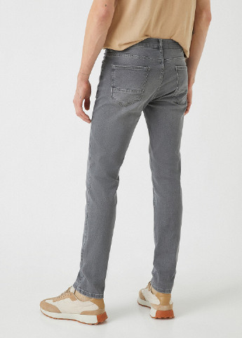 Серые демисезонные скинни джинсы KOTON
