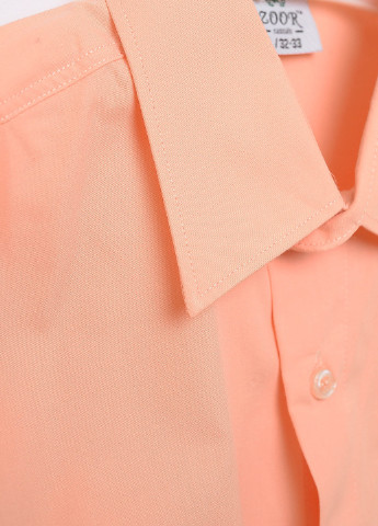 Оранжевая классическая рубашка с надписями Let's Shop