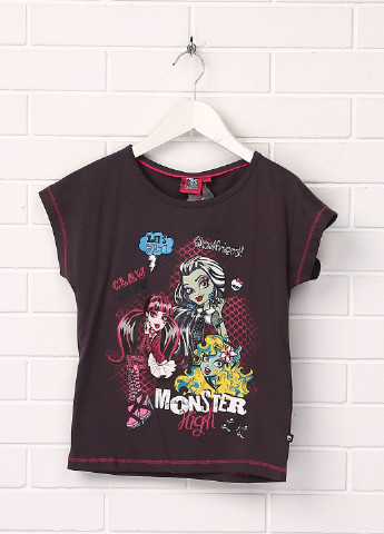 Темно-серая летняя футболка Monster High