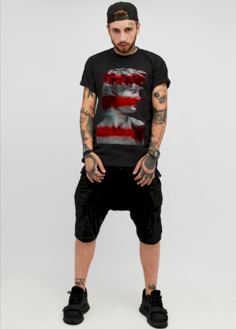 Чорна футболка чоловіча YAPPI