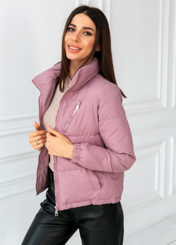 Розово-лиловая демисезонная куртка Icon