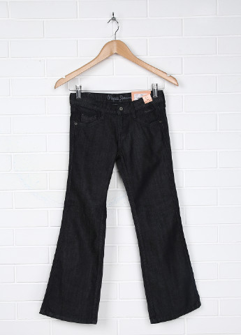 Темно-серые джинсовые демисезонные со средней талией брюки Pepe Jeans