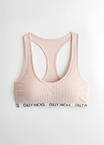 Светло-розовый топ бюстгальтер Gilly Hicks без косточек трикотаж