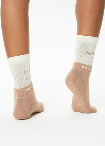 Білі шкарпетки UNITED4 написи (329058701)