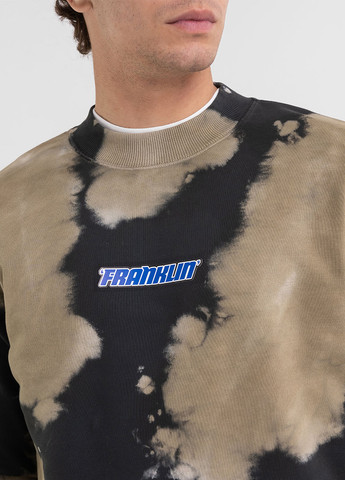 Комбинированный свитшот Franklin & Marshall тай-дай без декора (302807660)