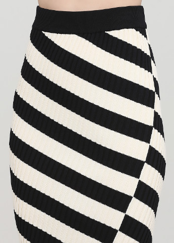 Черно-белая кэжуал в полоску юбка Firstage карандаш