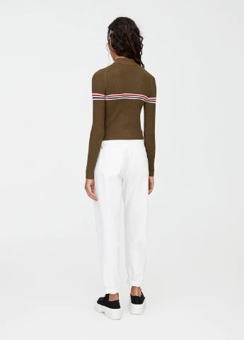 Гольф,хаки в полоску, Pull & Bear (251550472)