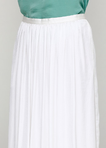 Белая кэжуал однотонная юбка Pedro Del Hierro макси
