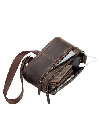 Мужская кожаная сумка 23х14х4,5 см Shvigel (252132757)