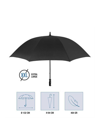 Чорна} парасолька Perletti велика система антивітер (363640825)