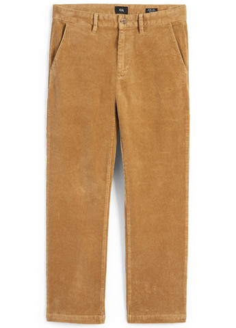 Светло-коричневые кэжуал демисезонные прямые брюки C&A