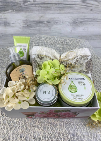 Подарунковий набір Green Glitter, подарунок на день народження, дружині, дівчині, подрузі, сестрі, мамі. Кукумбер (253645054)