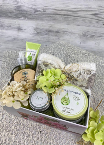 Подарунковий набір Green Glitter, подарунок на день народження, дружині, дівчині, подрузі, сестрі, мамі. Кукумбер (253645054)