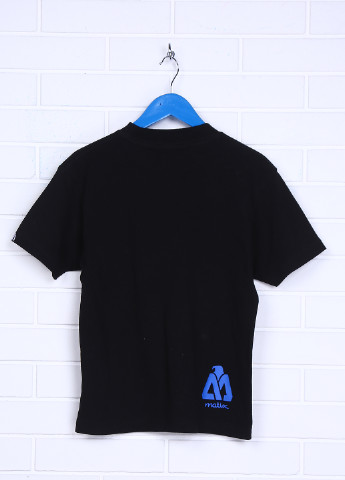 Черная летняя футболка с коротким рукавом Matix