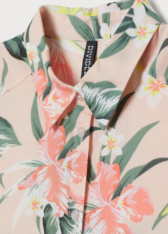 Персиковая летняя блуза H&M