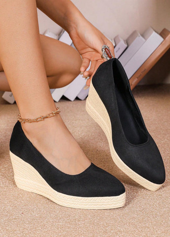 SHEIN Туфли черный з текстиль, китай — демисезон (345558587)