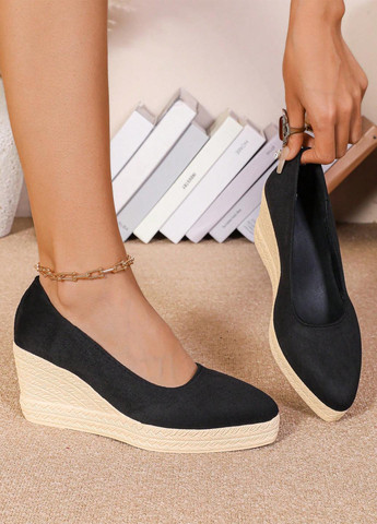 SHEIN Туфли черный з текстиль, китай — демисезон (345558587)