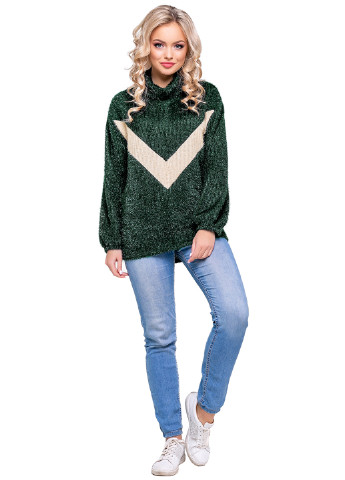 Темно-зеленый демисезонный свитер ST-Seventeen