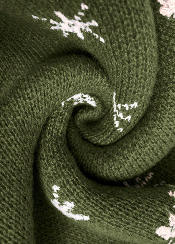 Оливковий (хакі) зимовий джемпер джемпер SHEIN