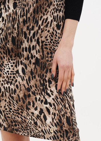 Комбинированное кэжуал платье Sassofono леопардовый