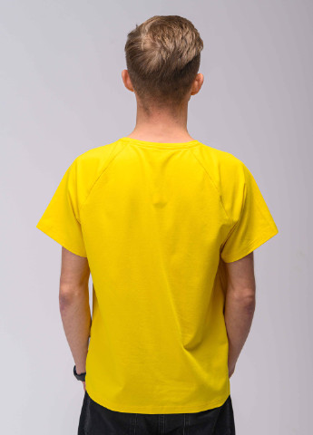 Жовта футболка жовта gothic logo Custom Wear