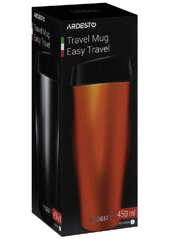 Термочашка Easy Travel 0,45 л нержавеющая сталь, черный Ardesto (252788065)