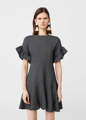 Черное кэжуал платье Mango однотонное