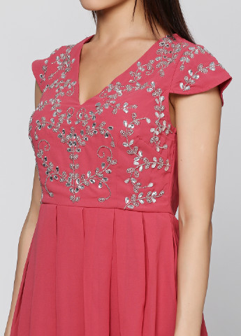Розово-лиловое коктейльное платье Maya