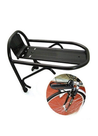 Передній вело багажник підставка тримач для велосипеда алюмінієвий навантаження до 15 кг (22375-Нов) Unbranded (253475421)