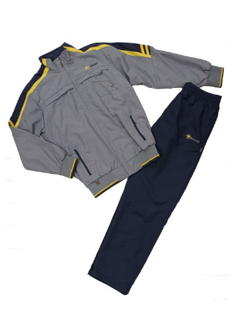 Серый демисезонный костюм (кофта, брюки) Soccer