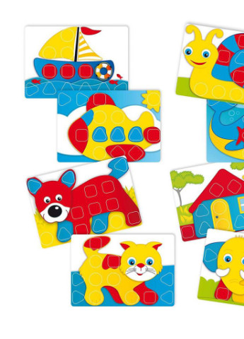 Набор для творчества Мозаика 24 крупные фишки + доска (4400-Q) Quercetti (202373900)