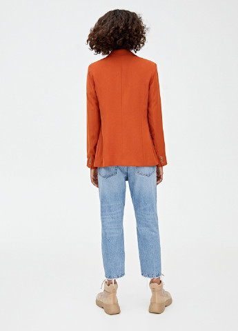 Оранжевый женский жакет Pull & Bear однотонный - демисезонный