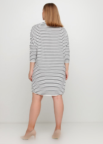 Білий кежуал сукня сукня-футболка Eksbut в смужку