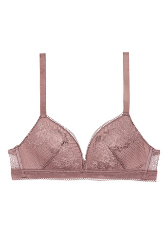 Рожево-коричневий корбей бюстгальтер H&M без кісточок поліамід